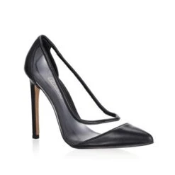 Anique - Black Kid Leather By Siren Shoes