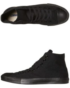 Womens Chuck Taylor All Star Hi Top Shoe Black Monochrome