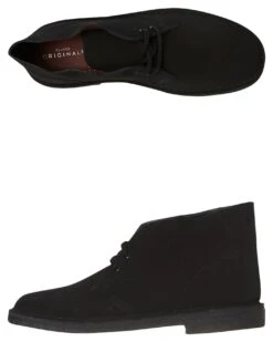 Mens Desertboot Black Suede