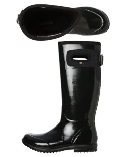 Womens Tacoma Solid Tall Boot Black