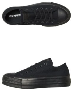Womens Chuck Taylor Clean Lift Shoe Black