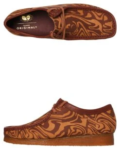 Mens Wu Tang Wallabee Lo Shoe Brown Multi