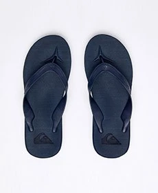 Carver II Deluxe Thongs In "Black/Black/Brown""Blue/Blue/Blue" By Quiksilver