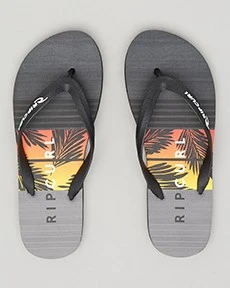 Max Set Thong In "Black/Orange" By Rip Curl