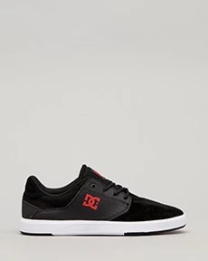 Plaza TC Shoes In "Black/Grey/Red" By DC Shoes