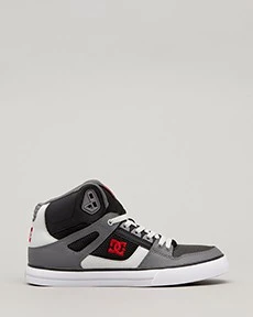 Pure High-top WC Shoes In "Black/Grey/Red" By DC Shoes