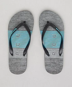 Drive Thongs In "Black/Blue""Black" By Rip Curl