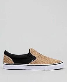 Weavel 2 Tone Slip-On Shoes In "Sand/Black" By Jacks
