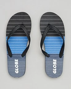 Aggro Thongs In "Black/Blue/Grey" By Globe