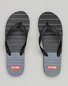 Indy Thongs In "Black/Charcoal" By Globe