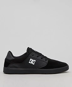 Plaza TC Shoes In "Black/Black/White" By DC Shoes