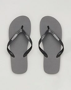 Ripples Thongs In "Grey/Black" By Salty Life