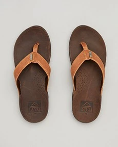 J-Bay III Thongs In "Coffee/Bronze" By Reef