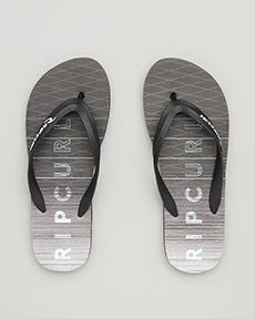 Shock Lined Thongs In "Black Gradient" By Rip Curl