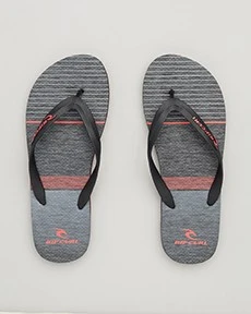 Driven Thongs In "Black/Blue""Black/Red" By Rip Curl