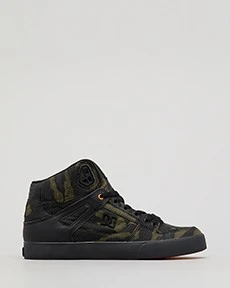 Pure Hi Top Wc Tx Se In "Camo/Russet Orange" By DC Shoes