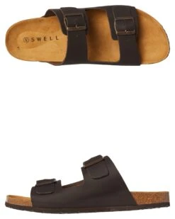 Santos Mens Leather Sandal Chocolate