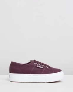 2790 ACOTW Linea Up And Down Red Dark Wine By Superga
