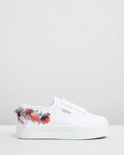 2790 Fringe Embroidery Sneakers White By Superga