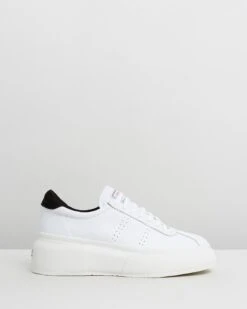 2822 Club 5 - Women's White & Black By Superga