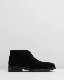Abington Suede Chukka Black Oily By Double Oak Mills