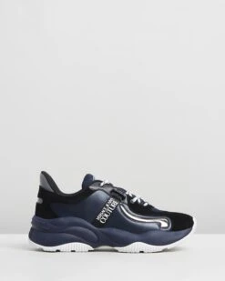 Absolu New Running Sneakers Navy, Black & White By Versace Jeans Couture