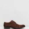 Accolade Oxford Performance Shoes Brown Suede By Jeff Banks
