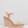 Adele Wedge Sandals Natural Leather By Jo Mercer