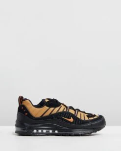 Air Max 98 - Men's Black, Cosmic Clay & Wheat By Nike