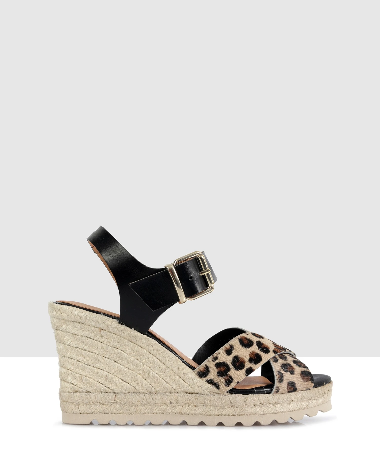 Alexandra Espadrille Wedges Leopardo/negro By Sempre Di 3 Alexandra Espadrille Wedges Leopardo/negro By Sempre Di