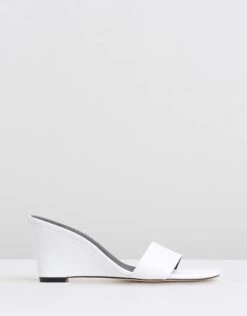 Alix Leather Wedges White Leather By Atmos&Here