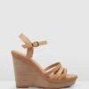 Allegra Wedge Sandals Tan Leather By Jo Mercer -Vionic AU Shop ic allegra wedge sandals 978160