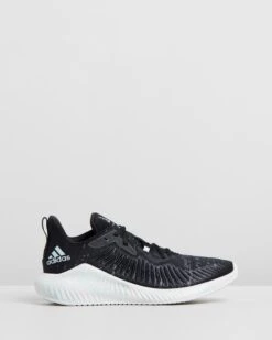 Alphabounce+ X Parley - Women's Core Black, Linen Green & Footwear White By Adidas Performance