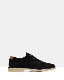 Angus Suede Lace Ups Black By Brando