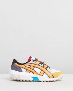 AP Big Logo Runner White & Shocking Orange By Onitsuka Tiger
