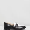 Babba Leather Loafers Black & White Leather By Atmos&Here 1 Babba Leather Loafers Black & White Leather By Atmos&Here -Vionic AU Shop ic babba leather loafers 868445