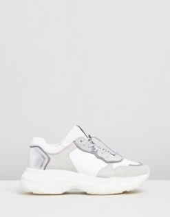 Baisley Leather Sneakers White By Bronx