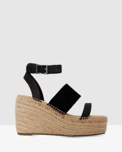 Baldwyn BLACK RAFFIA & SUEDE By Skin