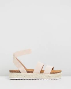 Band Flatforms Blush Elastic By Dazie