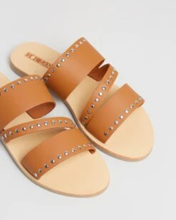 Betty Slides Tan By Sol Sana