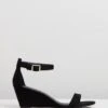 Blare Wedges Black Microsuede By Spurr -Vionic AU Shop ic blare wedges 832078