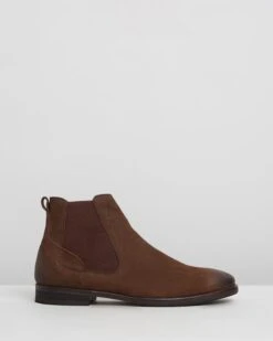 Boardman Leather Chelsea Boots Chocolate By Double Oak Mills