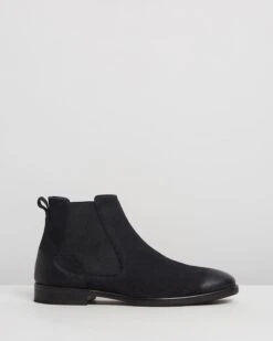 Boardman Leather Chelsea Boots Black By Double Oak Mills