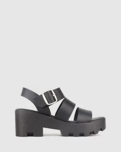 Bratty Platform Sandals Black By Betts