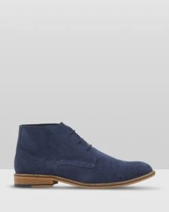 Braxton Suede Boot Blue By Oxford