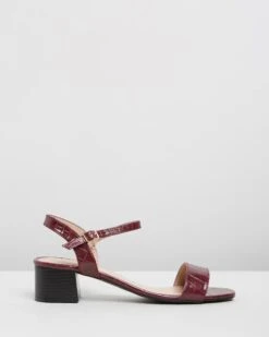 Bright Square Toe Heels Red By Dorothy Perkins