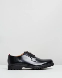 Broadway Shoes Black High-Shine Leather By Oliver Spencer