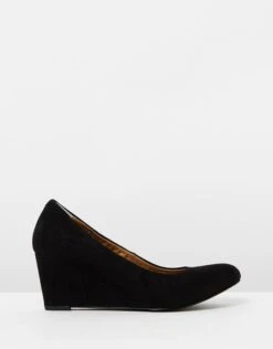 Camden Wedges Black Suede By Vionic