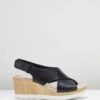 Cammy Pearl Black Leather By Clarks -Vionic AU Shop ic cammy pearl 787754