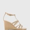 Carra Leather Open Toe Wedge Sandals Beige By Wittner -Vionic AU Shop ic carra leather open toe wedge sandals 1024470
